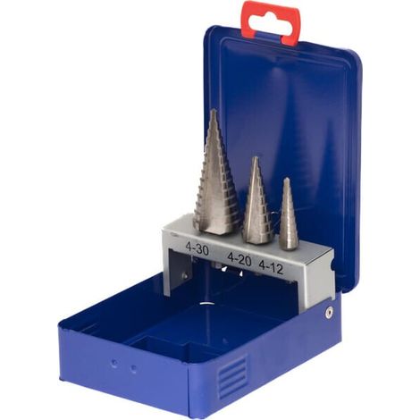 Punte a gradini Bohrcraft set 3 pezzi precisione multi-taglie (1/5)