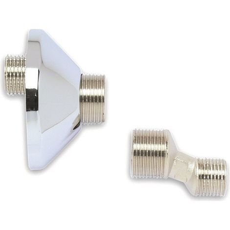 Eccentrico pesante 3/8" con rosone in ottone cromato - Spostamento mm.10 636603OC3/8