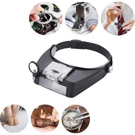 Bandeau loupe Sunrain, loupe mains libres pour la tête