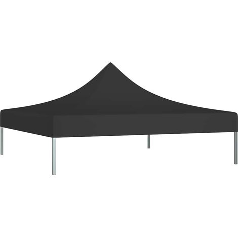 Toit de tente de réception - Toit de tonnelle - Accessoire Tonnelle 2x2 m Noir 270 g/m² fr11339 - Maison La Vie (1/5)
