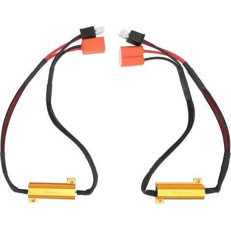2 pièces H7 LED antibrouillard décodeur 50W 12V résistance de charge phares de voiture lampes Anti scintillement annuleur. (1/5)