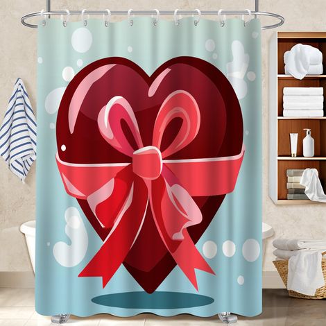 Rideau de bain en polyester 180x180 dessin rideau imperméable pour votre chalet à la montagne (1/5)