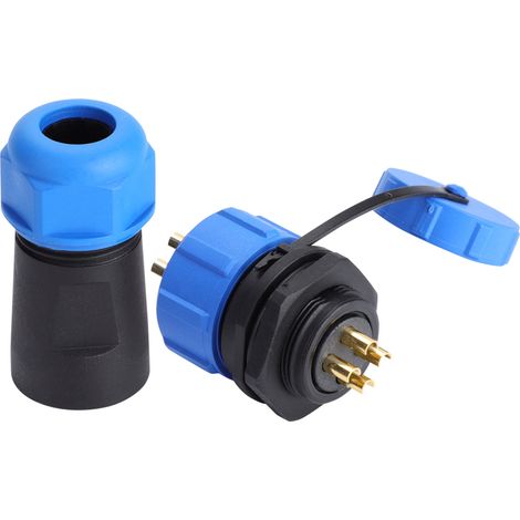 Connecteur Étanche IP68 SP21 Plastique 4 Broches Prise Fiche Aviation (4 Broches) (1/5)