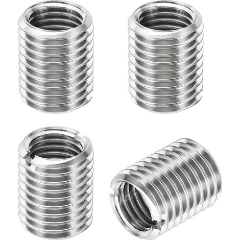 Filetage Adaptateurs Manchon Réducteur Écrou Insert Fileté Metal, 4 pcs M20x2,5 Mâle vers M16x2 Femelle Réparation Insérer Écrou Vis Réducteur Inox Acier Attache 25mm (1/5)