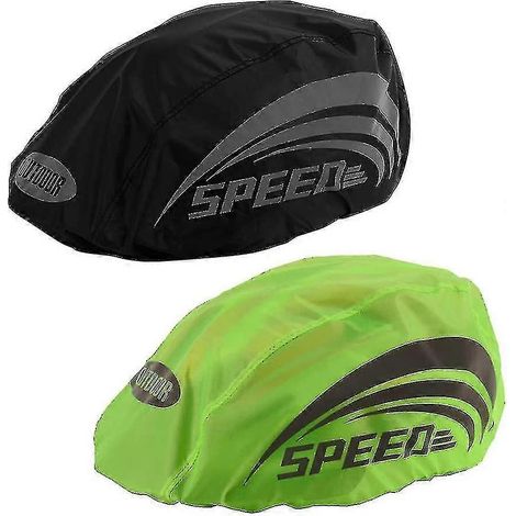 Lot de 2 housses de pluie imperméables pour casque de vélo, unisexes, pour hommes et femmes.