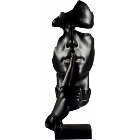 Statue Résine Moderne Style Nordique Décoration Bureau Salon Noir Ortviai (1/4)