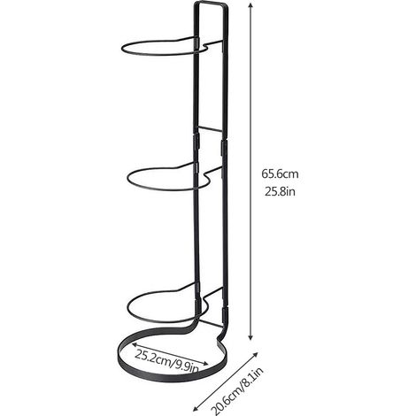 Support de rangement pour ballons de basket-ball et de football à plusieurs niveaux en fer. (1/5)