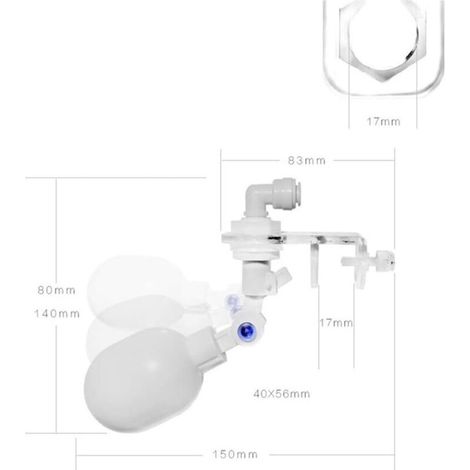 Aougo – Regolatore automatico del livello dell'acqua per acquari – Galleggiante in PVC – Riempimento rapido – Installazione semplice (1/4)