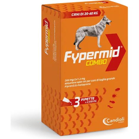 Candioli Dog Fypermid Combo (20-40Kg) Spot-On - Confezione 3 Pipette - Antiparassitari CANE