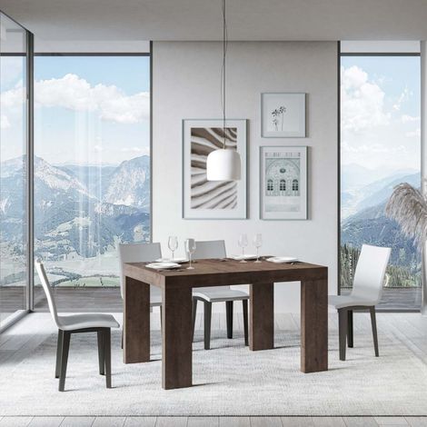 Tavolo allungabile 130/390x90 cm Roxell noce (1/5)