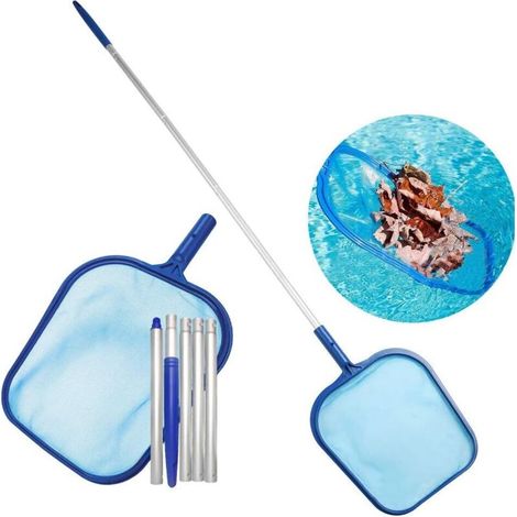Épuisette de nettoyage pour écumoire de piscine, épuisette de nettoyage pour déchets de feuilles, épuisette pour ramassage de feuilles pour piscine, outils de nettoyage, épuisette pour poissons d'aqua (1/5)
