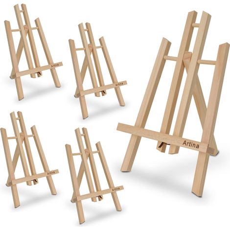 Manchester 5er Set Tischstaffelei klein aus Holz 28cm