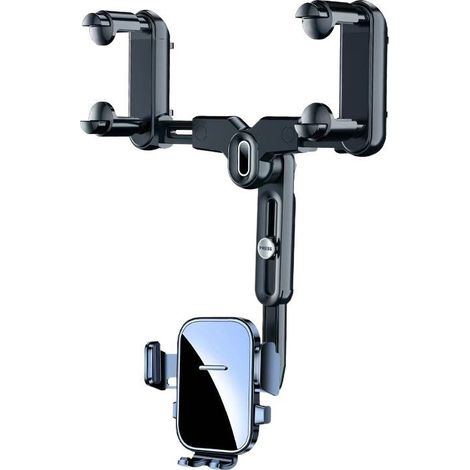 Autohandyhalterung, 360° drehbare, feste Autohandyhalterung mit Ein-Knopf-Entriegelung, für Mobiltelefone im Auto, für Armaturenbrett und Windschutzscheibe (1/5)