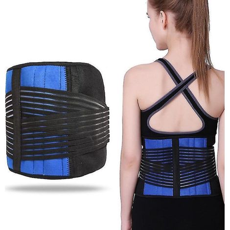 Verstellbare Lendenwirbelstütze mit doppelter Zugkraft, Lendenstützgürtel zur Linderung von Rückenschmerzen, Unisex - 3XL (1/5)