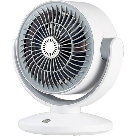 Schreibtischventilator, Luftzirkulationsventilator, Kopfschütteln, leiser Ventilator für Zuhause, Schlafsaal, Büro, Schlafzimmer, Büro, Weiß