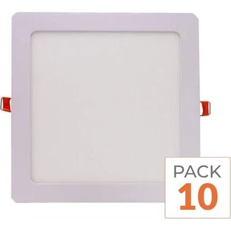 Spot LED Extra Plat Carré 12W Blanc CCT - 3000K/4000K/6000K ( Pack de 10 ) - SILAMP