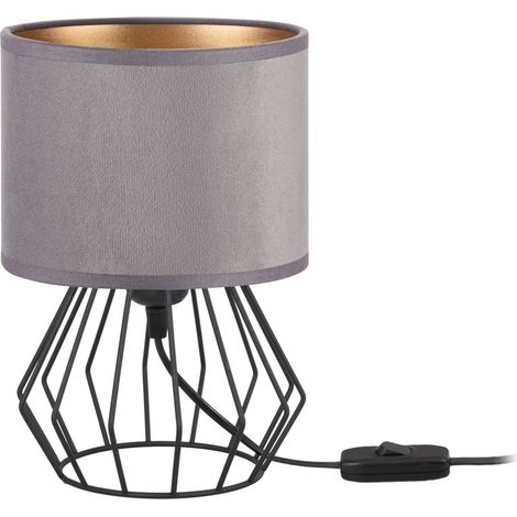 Lampe Tornado AMB, velours gris-or (1/5)