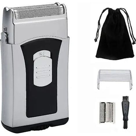 Tongletech Journey's Edge Waschbarer Mini-Elektrorasierer für Herren – Nass- und Trockenrasur mit Reinigungsbürste