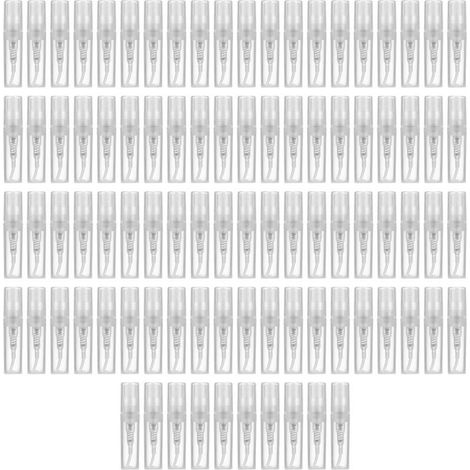 Mini Transparent 2 ML Vaporisateur Bouteille en Plastique Parfum Vaporisateur Bouteille D'éChantillon Vide Adapté pour Voyage Partie 90 Pcs (1/5)