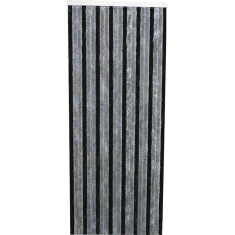 Morel Modello di tendone in chenille grigio e nero 90 x 220 cm
