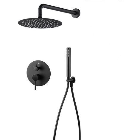 LLAVISAN L157524 OSLO Grifo Monomando Empotrada Pared Negro Mate - ref: L157524 (1/2)