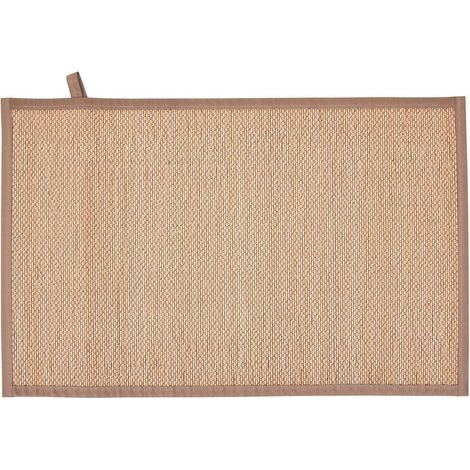 Tapis de Salle de Bain en Bambou "Stemy" 50x80cm Beige (1/5)