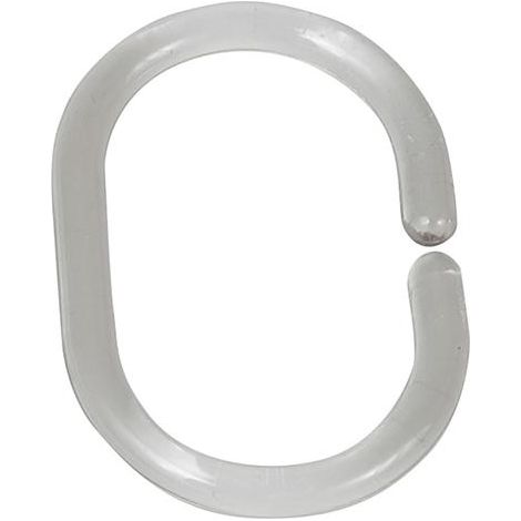 WENKO Duschvorhang-Ringe transparent,12-er Set (1/3)