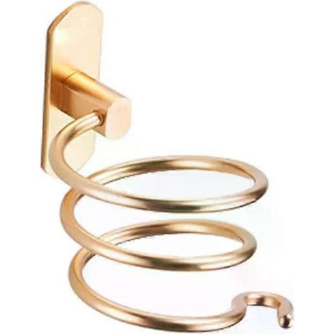 HONORNIC - Étagère de rangement murale en aluminium pour sèche-cheveux et lisseur, accessoires et accessoires pour sèche-cheveux. (1/5)