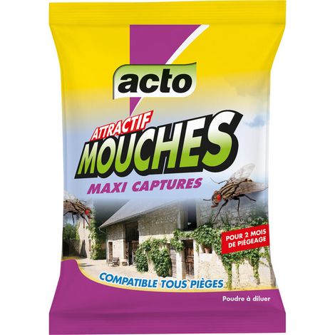 Acto Attractif Mouches Poudre Attractif Puissant Pour Pièges à Mouches - Acto
