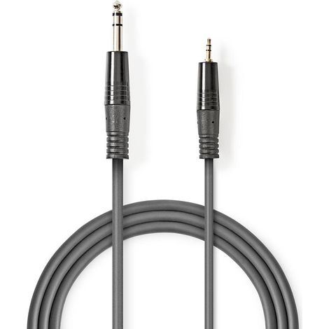 Cable de sonido estereo pasador de 635 mm pasador de 35 mm niquel plateado 150 metros redondo morkgra funda de carton