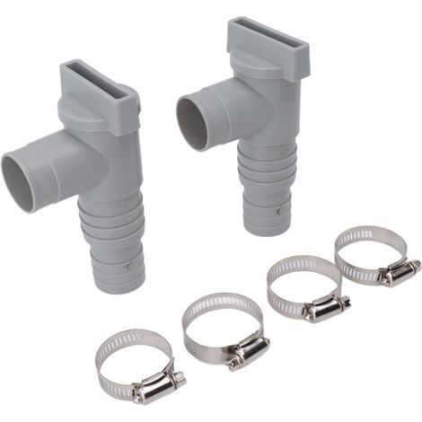 Vanne d'arrêt de piscine en PVC, installation simple, vannes plongeuses de remplacement pour tuyau de 32 mm raccordé à la piscine,de (1/4)