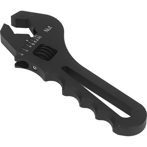 Clé de serrage AN3-AN16 réglable en aluminium léger pour raccords de tuyau, noire (1/5)