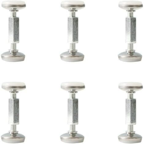 6 Pcs Outil anti-secousse cadre lit réglable, Bouchons tête de lit de fixation anti-secousse filetés, Stabilisateur support télescopique anti-tremblement chevet pour lits, canapés ( Size : 75-93mm ) (1/5)