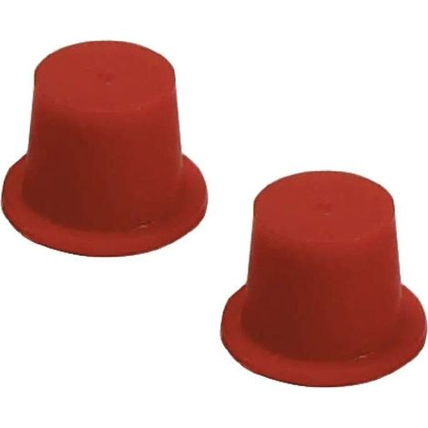 2x bouchon anti poussière hydraulique rouge 37,8mm - 41mm embout capuchon protection raccord à sertir tube (1/2)