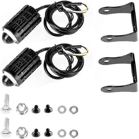 Projecteur LED 24 V/12 V pour moto, quad, voiture, camion, scooter, camping-car, accessoires ( ) (1/5)