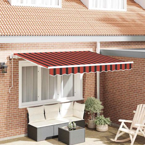 Einziehbare Markise Orange 300 x 200 cm Stoff (1/5)
