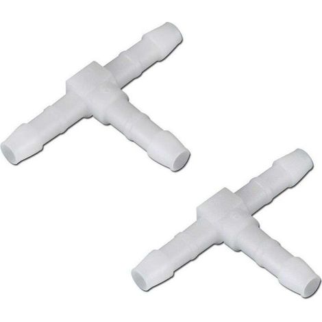 2x raccord de durite en T diamètre 5mm connecteur tube tuyau carburant essence tracteur tondeuse voiture