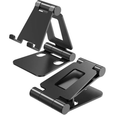 Support Téléphone - WF - WF15053 - Aluminium - Ajustable - Bureau - Noir-Ywey (1/5)