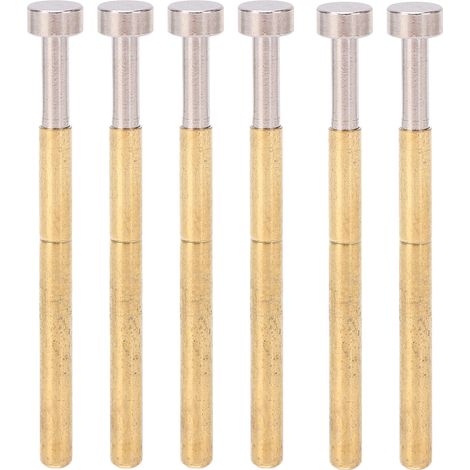 100 sondes de test à ressort à tête plate Pogo Pin, en laiton, diamètre du tube : 2,36 mm (0,1 po), diamètre du tube : 34 mm (1,3 po), pour tests de circuits imprimés.