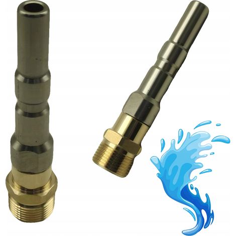 Adaptador / adaptador para lavadora a presión Nilfisk / Kranzle a M221.5 14mm GZ (latón)