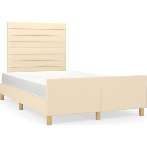 Maison Exclusive - Giroletto senza Materasso Crema 120x200 cm Tessuto (1/5)