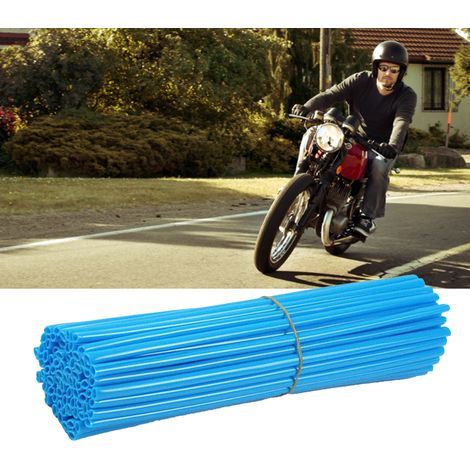 Dekorative Fahrradabdeckung mit 72 Speichen, universelle Schutzhülle für Mountainbikes, Trekkingräder und Kinderfahrräder, Blau (1/5)
