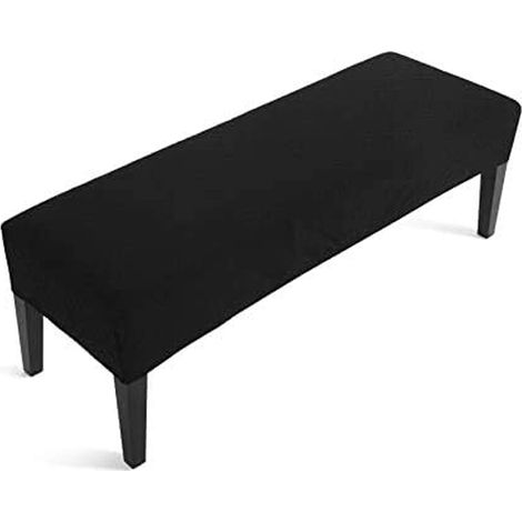 Housse de Banquette Extensible Jacquard Décor Banc Coffre de Rangement Interieur pour Couloir Salon Chambre Bout de Lit (1/4)