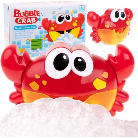 Crabe jouet de bain moussant générateur de bulles