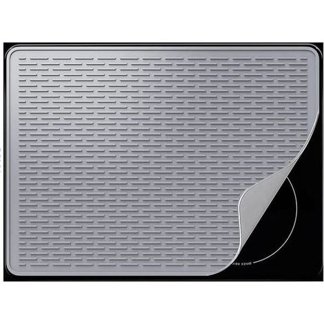 Couvercle supérieur de cuisinière électrique - tapis de séchage de vaisselle en silicone 7150cm - couvercle de cuisinière en verre (1/5)