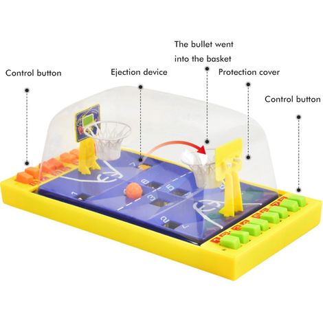Jeu de table de basket-ball pour les doigts, jeu de société, terrain de basket-ball de bureau, jouet d'entraînement au tir, jouet interactif parent-enfant, cadeau de Noël (1/5)