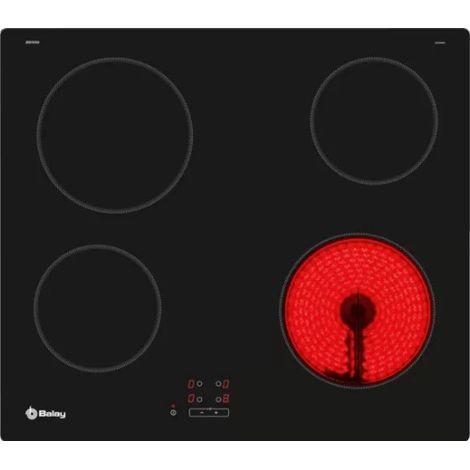 Balay 3EB761EN - Vitroceramica Independiente Radiantes 4 Zonas Coccion Ancho 60 Cm