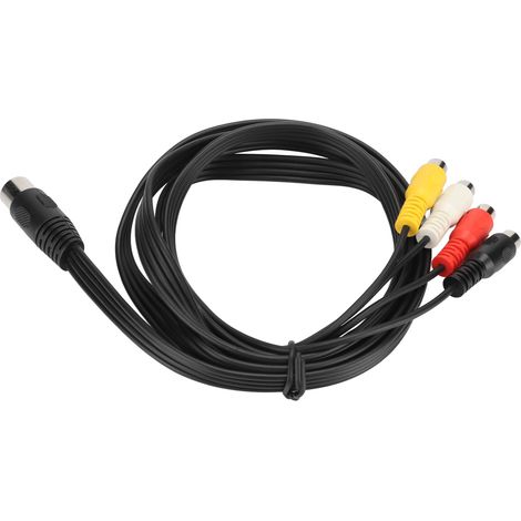 Câble de Conversion DIN 5 Broches Mâle vers 4 RCA Femelle pour Lecteur CD, VCR, DVD - 1.5m (1/5)