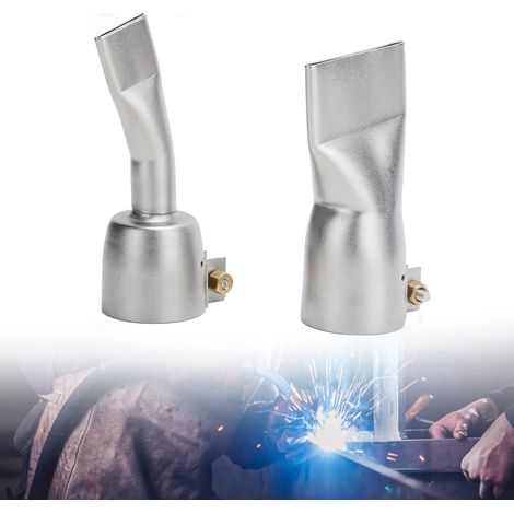 Buse de Soudage Plat [Kit 2 Pièces] Acier Inoxydable 20mm Petit et 40mm Grand pour Outil de Thermosoudage (1/5)