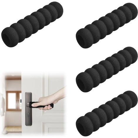 4 Pièces - Protecteur Poignée De Porte - Cache Poignée En Mousse - Protection Mur Et Meuble Anti-choc Pour Enfants - Usage Intérieur - Blanc